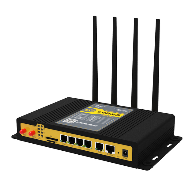 Industrial Outdoor 5G Cellular Router with Dual-Band Wi-Fi SIM Slot VPN Support