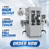 Machine d'étiquetage de manchons thermorétractables en PVC électrique à haute productivité, personnalisée en usine, pour bouteilles, canettes, barils et caisses