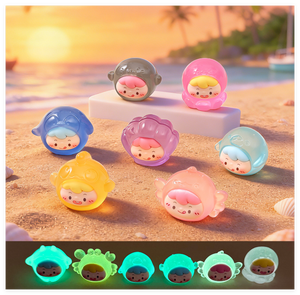 Piccole tartarughe in resina luminosa 10 colori portafortuna terrario in miniatura figura molto piccola per mistero borsa cieca a sorpresa - Product Image 2