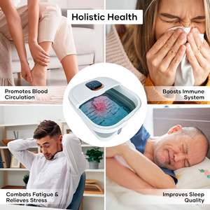 Fabrik Großhandel Fuß Spa Bad <span class=keywords><strong>Massage</strong></span> gerät mit Mini Akupressur <span class=keywords><strong>Massage</strong></span> punkte und Temperatur regelung für Fuß Stress abbau - Product Image 5