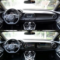 Radio Estéreo para Auto con Doble Pantalla de 12.3'' y Android 15 para Chevrolet Camaro 2016-2018, Unidad Principal UIS7870 de 8 Núcleos, CarPlay Inalámbrico