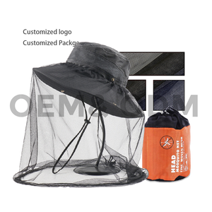 KANGFEI <span class=keywords><strong>Moustiquaire</strong></span> de Tête Portable avec Sac de Rangement, Maille Respirante et Polyester 46x46cm pour Camping en Plein Air et Randonnée - Product Image 4