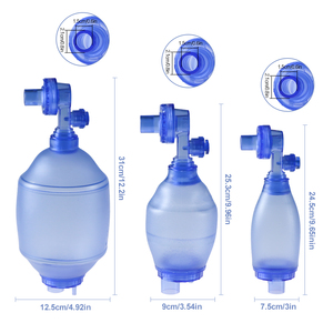 Resucitador Manual de PVC, Bolsa <span class=keywords><strong>Ambu</strong></span>, Dispositivos de Primeros Auxilios para Clínicas de Emergencia, Equipo Médico de Reanimación Pulmonar para Veterinarios - Product Image 1