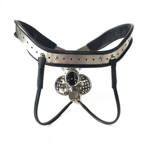 Jaula para pene completamente cerrada con nido escrotal, pantalones de castidad de abstinencia para hombres de <span class=keywords><strong>acero</strong></span> <span class=keywords><strong>inoxidable</strong></span>, ropa interior, dispositivos de bloqueo JJ - Product Image 5