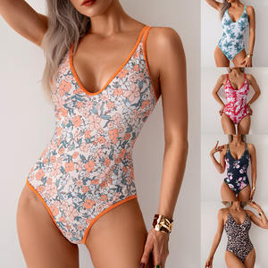 <span class=keywords><strong>Traje</strong></span> de baño de una pieza con control de abdomen y cuello en V para <span class=keywords><strong>mujer</strong></span>, ideal para curvas, vestido de baño favorecedor, ropa de playa, disfraz. - Product Image 5