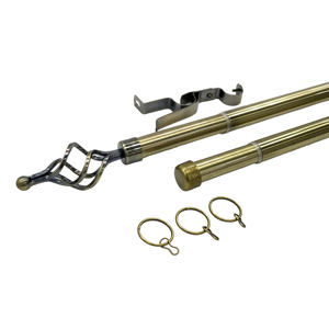 Accessoires de tringle à rideau <span class=keywords><strong>double</strong></span> en fer de 25 mm, modernes, durables et les moins chers en gros - Product Image 1