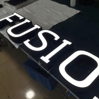 Letrero Luminoso Frontal para Tienda, Letras de Canal LED Acrílicas, Letras 3D Personalizadas, Letrero Comercial con Luz LED, Publicidad, Dirección, Montaje en Pared