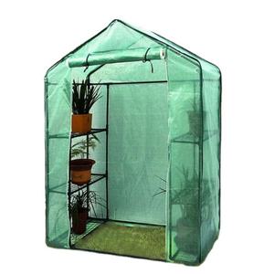 Serre de jardin robuste et écologique à double porte, kit de structure pour jardin, petite serre de plain-pied en polycarbonate pour la culture de fleurs et de plantes - Product Image 2
