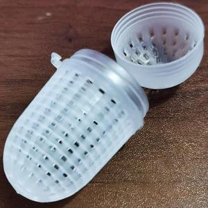 Cage à crevettes en plastique, boîte à boules d'appât de pêche, panier d'équipement de poisson de ver de terre, outil d'appât d'anguille, bonne flexibilité, filet de <span class=keywords><strong>leurre</strong></span> - Product Image 1