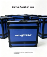 Boîtier de transport en aluminium 1U/2U pour processeur vidéo, série Nova, équipement de scène professionnel, antichoc, blanc/noir