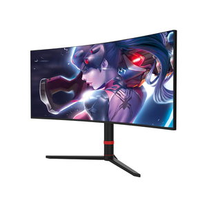 Nouveau moniteur de bureau 4K sans cadre incurvé de 34 pouces pour PC de jeu HDR Utilisation d'entrées RVB 128 Hz Panneau IPS LCD DVI DP Résolution HD 3440*1440 - Product Image 3