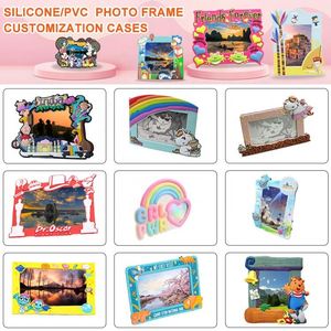 Cadre photo magnétique personnalisé en silicone pour réfrigérateur, support magnétique pour affiches et photos - Product Image 2