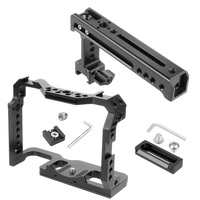 Cage de Protection DSLR avec Poignée Supérieure Accessoires Photo pour A7R4/A7M3/A7III Rig de Cage de Caméra de Sécurité Vidéo pour Sony A7S3 A73