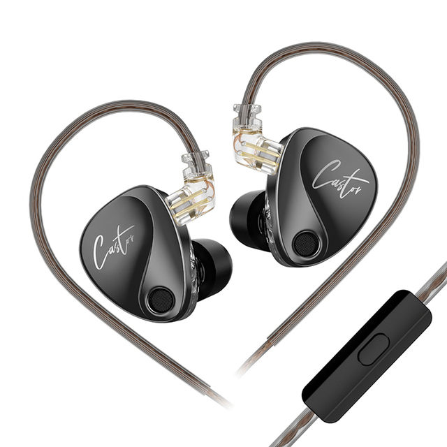 KZ Castor in Ear HiFi Earphone Noise Cancelling Earbuds 2 Dynamic High-end Tunable Monitor Earphones