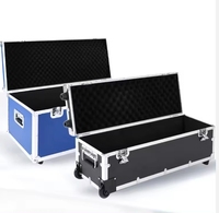 Caisse en aluminium de route de dimension faite sur commande avec des roues, mini cas en aluminium de vol pour l'équipement