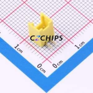 A200E1W1-2H2P12 Wire-to-Board Pin Header Bent Lead Through Hole,P=2mm Connector 1x2P 2mm Right Angle Insert HY - Product Image 1