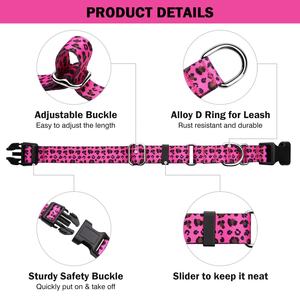 Collar de perro de poliéster de martingala de entrenamiento de seguridad duradero, característica de liberación rápida, cintas con estampado de animales de estilo occidental, decoración para gatos - Product Image 2