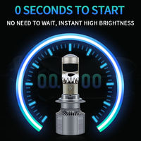 A80 90W H4 H7 H11 Mini Ampoule de Phare LED 12V Style Projecteur Laser Montage Direct Nouveaux Feux de Voiture Éclairage Auto pour Véhicule