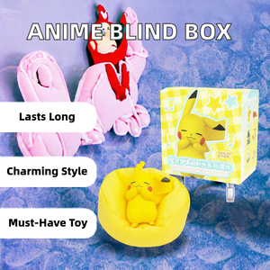 100% Authentique Henan Anime Lot de 6 figurines mystères Pokémon endormis Casual Time Paper Mini figurines à l'échelle 1/12 Jouet de collection - Product Image 3