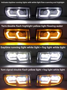 ไฟเดย์ไลท์/ไฟตัดหมอกแบบสองสี 12V ใหม่ สำหรับ Lexus GX470 ปี 03-09 ชุดประกอบไฟเลี้ยวแบบไหลสีเหลือง - Product Image 4