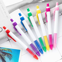 Stylo à bille ruban rose pour femmes filles cadeau en plastique accessoires de sensibilisation au cancer du sein ruban stylo à bille en plastique-impression personnalisée