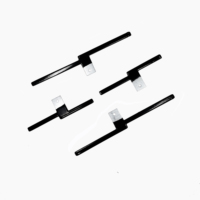Support de fixation en forme de L flexible recouvert de PVC, clip métallique à trou fixe avec extrémités de montage flexibles pour câble