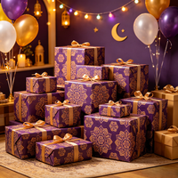 623213 Lila & Gold Mandala Geschenkpapier Premium Festliches Geschenkpapier für Diwali, Eid & Feiertagsgeschenke