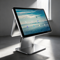 Système de caisse enregistreuse Android à double écran OEM & ODM, système POS à double écran tactile pour restaurants et supermarchés, vente en gros d'usine