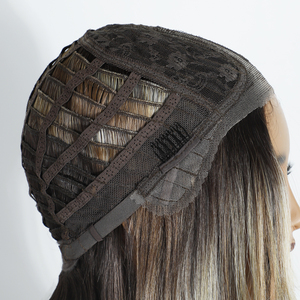 Peluca Sintética con Frente de Encaje, Color con Mechas, Fibra Resistente al Calor, Sin Llama, Futura Sintética HD, Encaje sin Pegamento, Peluca Sintética de Lujo - Product Image 6