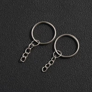 Metal <b>Key</b> Chain Zinc Alloy Round Plated Chain Keyring For Jewelry Craft DIY <b>Accessories</b> - Product Image 1