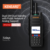 KENEARD KE-K8 Talkie-walkie analogique 4G LTE PoC 5W double mode, réseau mondial longue portée, radio portable UHF, appairage de fréquence à une touche