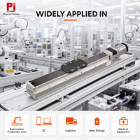 Actionneur linéaire à vis à billes à faible vibration Pi, en aluminium, précision de répétabilité ±0,005 mm/±0,01 mm, mouvement de précision pour robot industriel