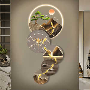 Incisione UV nove pesci pittura acrilica pittura a LED soggiorno corridoio sfondo parete decorazioni per la casa dipinti - Product Image 5