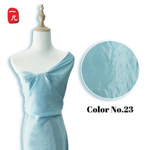 Viscosa elástica 130gsm en stock 50 * 100D tela de satén de rayón para tela <span class=keywords><strong>Cheongsam</strong></span> ropa elegante para mujer - Product Image 6