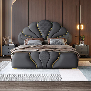 Nouvel ensemble de meubles de luxe pour la maison, lit king size créatif, cadre de lit moderne en cuir souple rembourré pour <span class=keywords><strong>chambre</strong></span> <span class=keywords><strong>à</strong></span> <span class=keywords><strong>coucher</strong></span> - Product Image 6