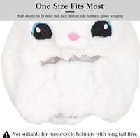 MESOROCK mignon peluche intégral casque de moto couverture lapin personnalisé drôle couverture pour casques de moto