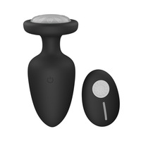 Plug anal sans fil télécommandé avec lumière LED, jouet sexuel, plug anal, culotte vibrante, jouets sexuels pour femme