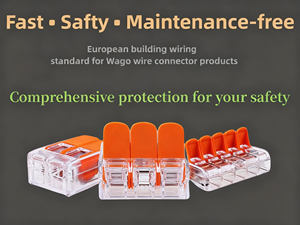 プッシュワイヤーコネクタ221-412 2ポール配線用クイックコネクト4mm ² ドイツオリジナルコネクタ端子ブロック - Product Image 1