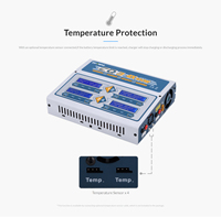 Chargeur intelligent EV-PEAK CQ3 100Wx4 6S avec carte adaptateur JST-XH pour batteries LiPo, LiFe, NiMH, NiCd, UAV – Chargeur rapide intelligent
