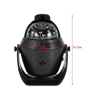 Boussole Marine Bateaux Surface Montage tableau de Bord Illuminé Boussole Navire Électronique Mer Boussole Ventouse - Product Image 5