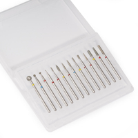Manucure russe 3/32 "arbre diamant ongles foret ensemble 14 pièces forets personnalisés cuticule propre enlever les bavures manucure outils