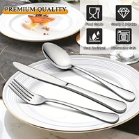 Lots de Couverts en Acier Inoxydable en Gros 1010 : Couteaux, Fourchettes, Cuillères, Cuillères à Dessert, Spatules à Gâteau, Couteaux à Beurre