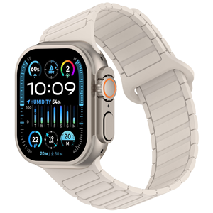 Correa Deportiva Magnética de Silicona de 3 Eslabones Inclinados Personalizada, Correa de Repuesto Transpirable para IWatch 11 10 Ultra - Product Image 6