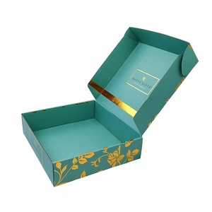 Boîtes cadeaux <span class=keywords><strong>d</strong></span>'emballage <span class=keywords><strong>d</strong></span>'expédition de carton de feuille <span class=keywords><strong>d</strong></span>'<span class=keywords><strong>or</strong></span> imprimées de deux côtés pliables rouges de luxe - Product Image 4