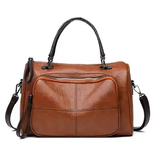 Phụ Nữ Mới Nhất Túi Tote Công Suất Lớn 2021 Lady PU Leather Shoulder Messenger Có Túi Đeo Chéo