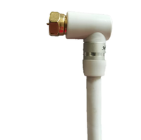Aangepaste Britse F-metrische coaxiale kabel RG59 S-4C-FB mannelijke naar mannelijke connector voor satelliet-tv ontvanger, OEM ondersteund