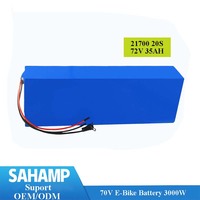 Paket Baterai Lithium Isi Ulang 72V 20Ah 45Ah Bersertifikasi UN38.3 CE untuk Sepeda Listrik Off Road, Skuter, dan Kendaraan Listrik Ringan