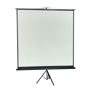 Fournisseur d'usine OEM Support de trépied format 60 ~ 150 pouces 1:1 & 4:3 & 16:9 avec trépied à tube plat - Product Image 1