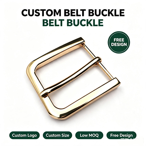 Boucles de ceinture pour hommes en alliage de zinc durable, personnalisables avec logo, 40 mm, à ardillon unique, vente en gros - Product Image 1