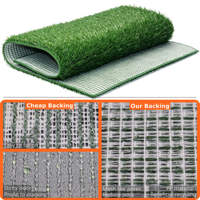 Tapis d'herbe respirant pour chien, herbe artificielle pour chiens, tapis d'herbe à bords ourlés pour l'apprentissage de la propreté des chiots, intérieur et extérieur
